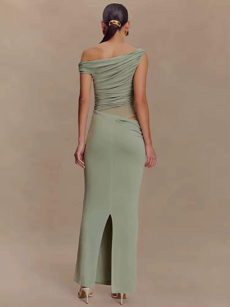 One Shoulder Maxikleid
