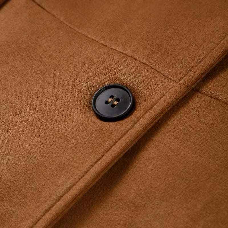 blazer en daim pour femme