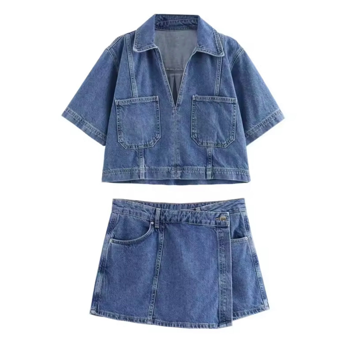 Trendiges Denim-Set „Urban Chic“