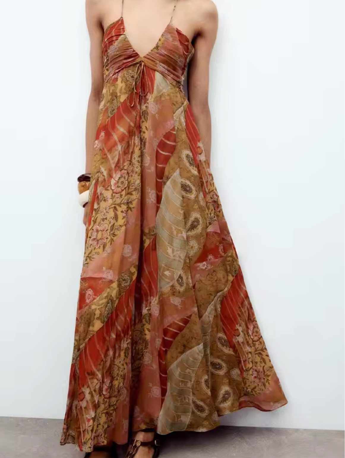 Boho Maxikleid mit Muster
