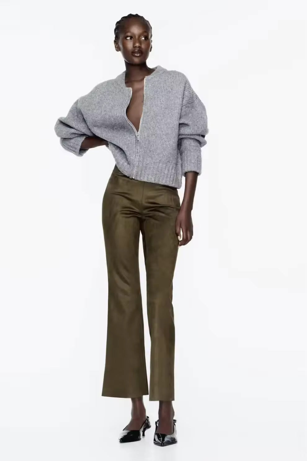 cardigan with zipper