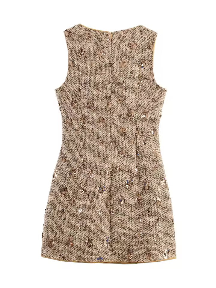 Pailletten-Kleid „Golden Glow“