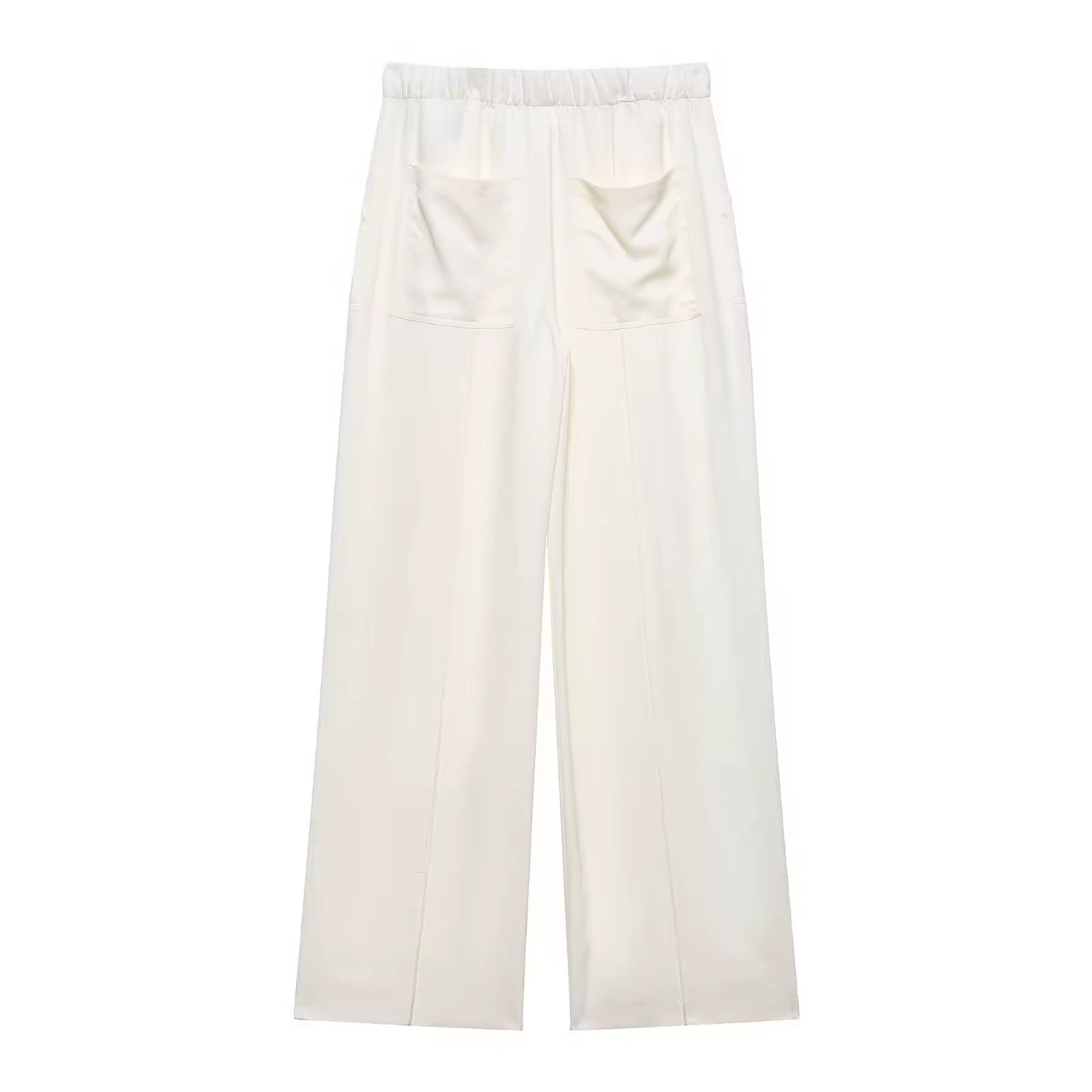 Zweiteiler „Lina“ – Asymmetrisches Top & Wide-Leg Hose