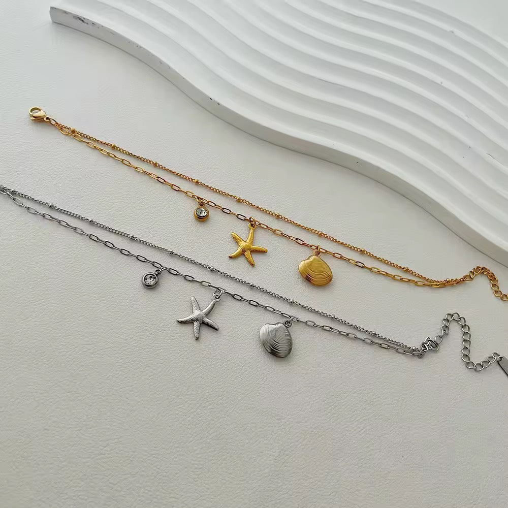 Muschel & Seestern Armband – Wasserfest