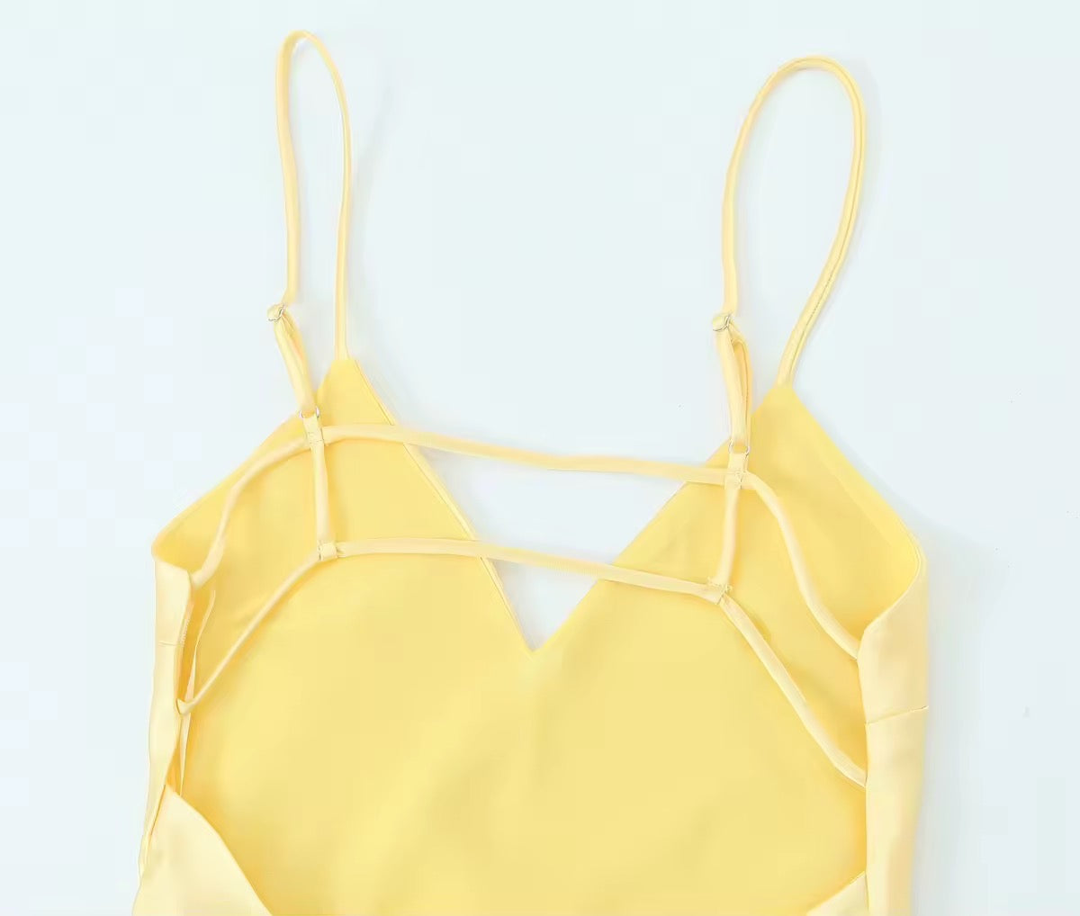 Langes Satin Slip Kleid