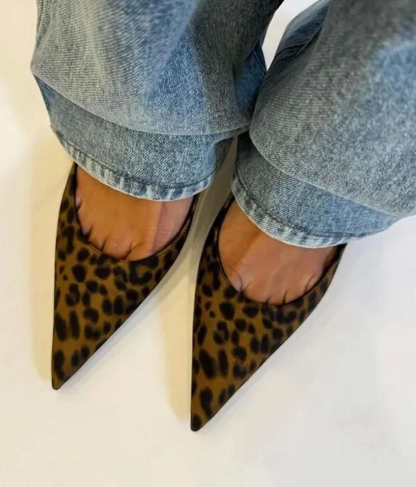 leopard sandals