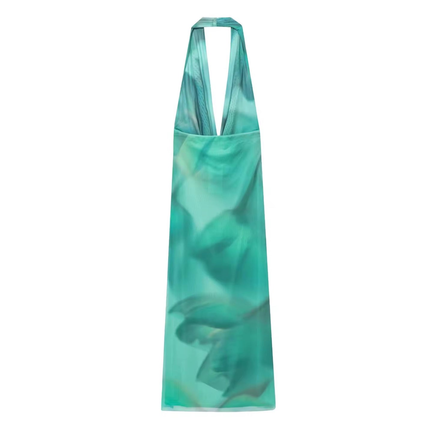 Aqua Dream Neckholder Maxikleid
