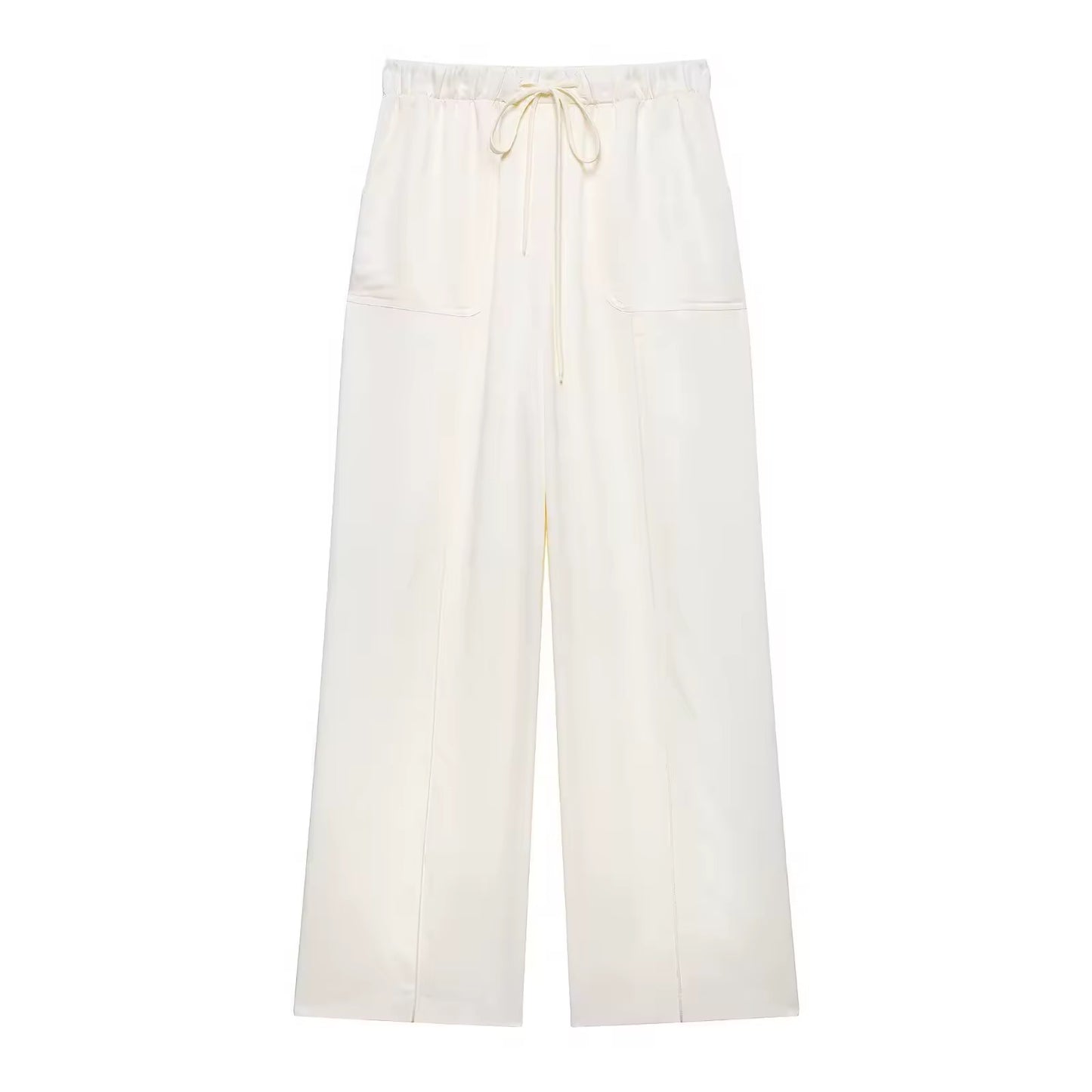 Zweiteiler „Lina“ – Asymmetrisches Top & Wide-Leg Hose