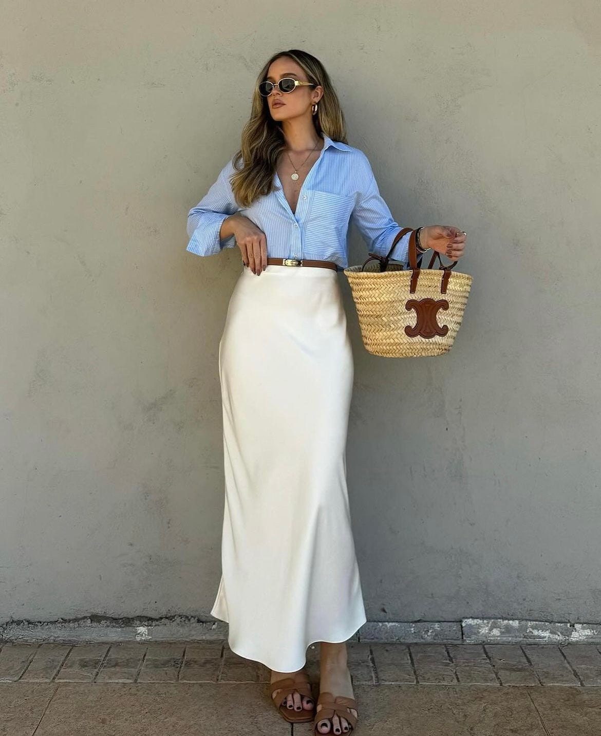 satin skirt