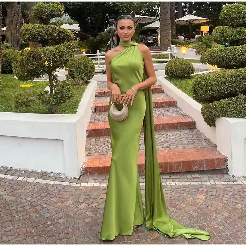 Elegantes One-Shoulder Abendkleid