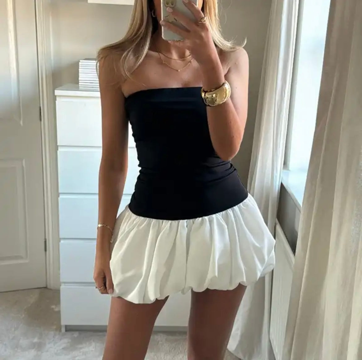 mini robe bustier