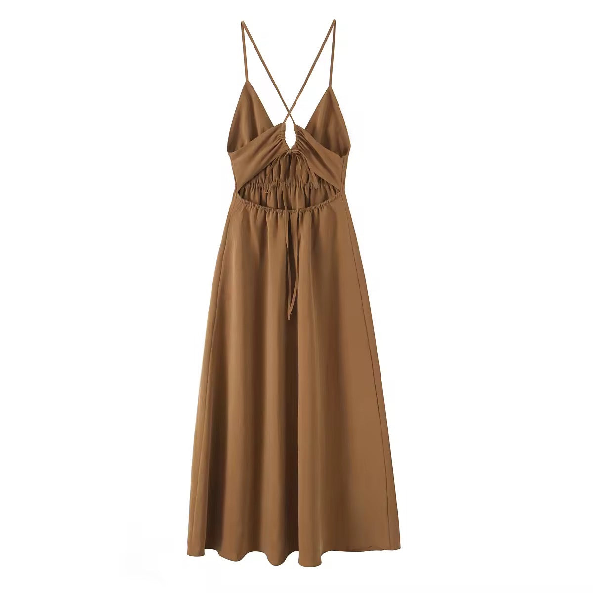 Luftiges Sommerkleid mit Spaghettiträgern