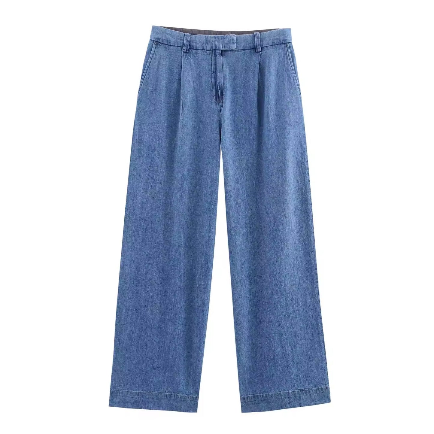 Denim Zweiteiler – Oversized Hemd & Weite Hose