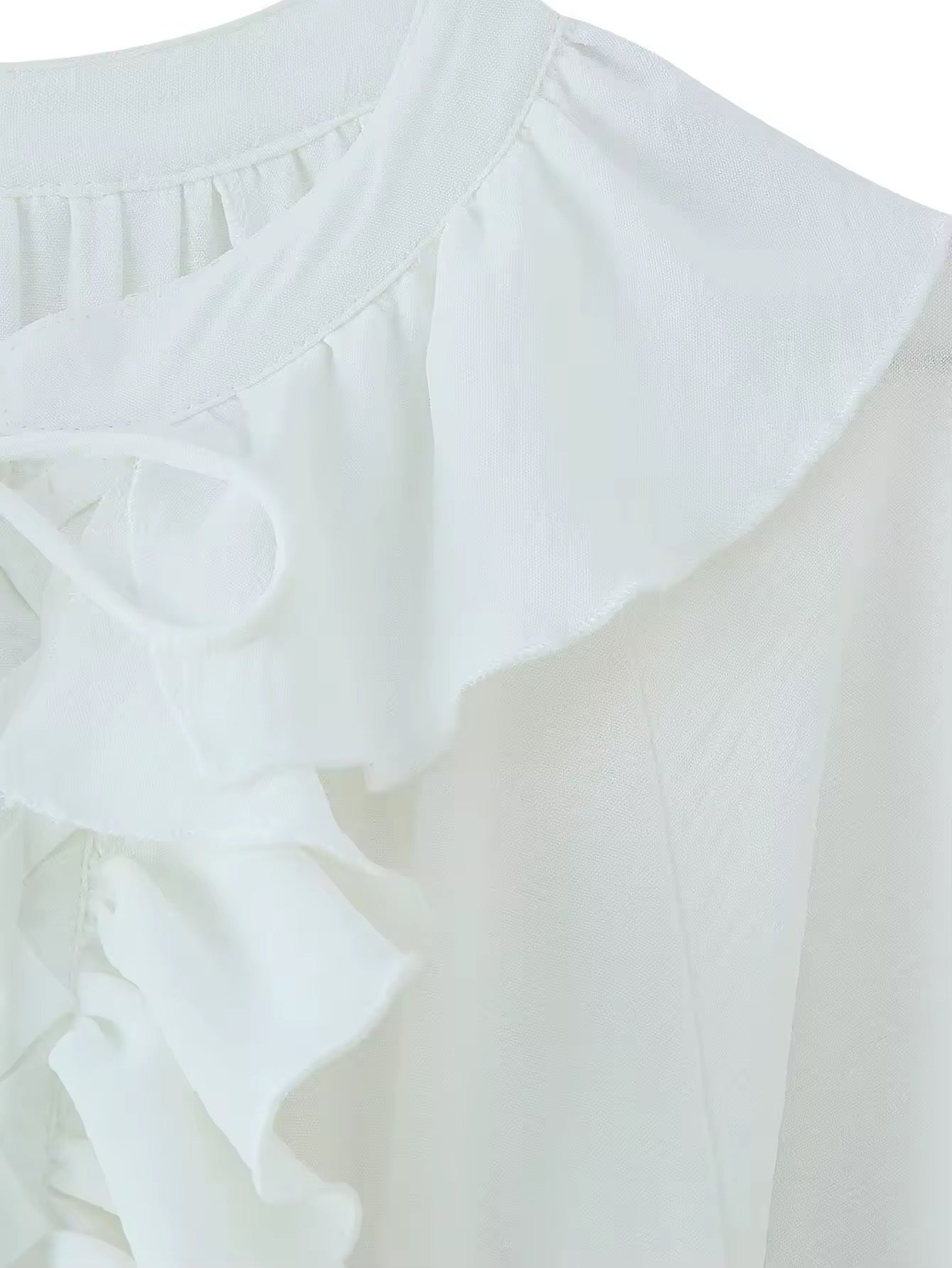 Romantisches Maxikleid mit Rüschen