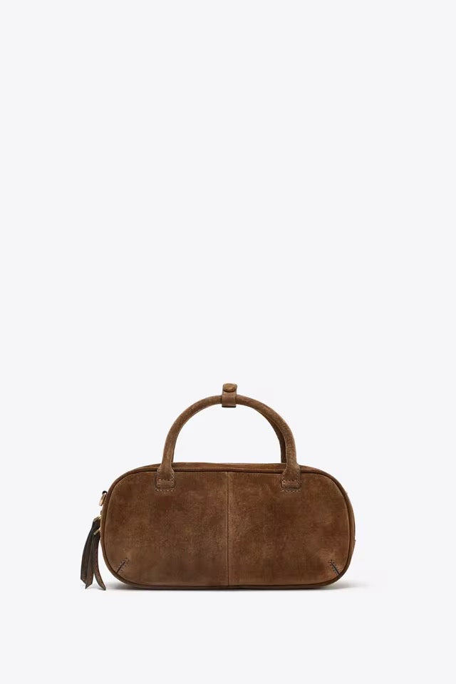 Crossbody Handtasche aus Wildlederoptik