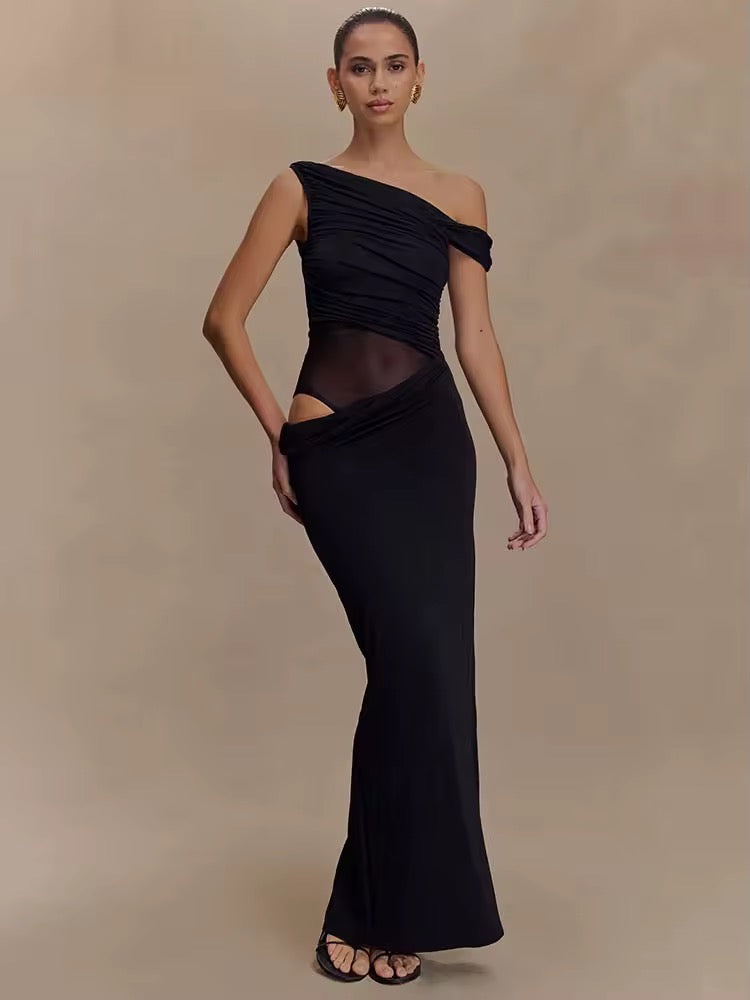 One Shoulder Maxikleid