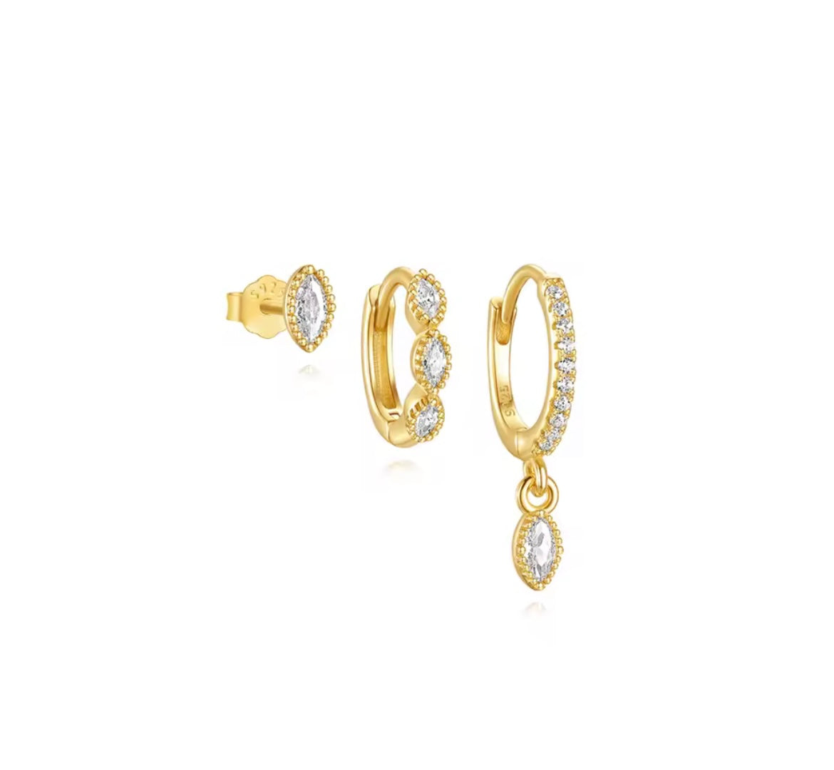 Golden Elegance Ohrring-Set