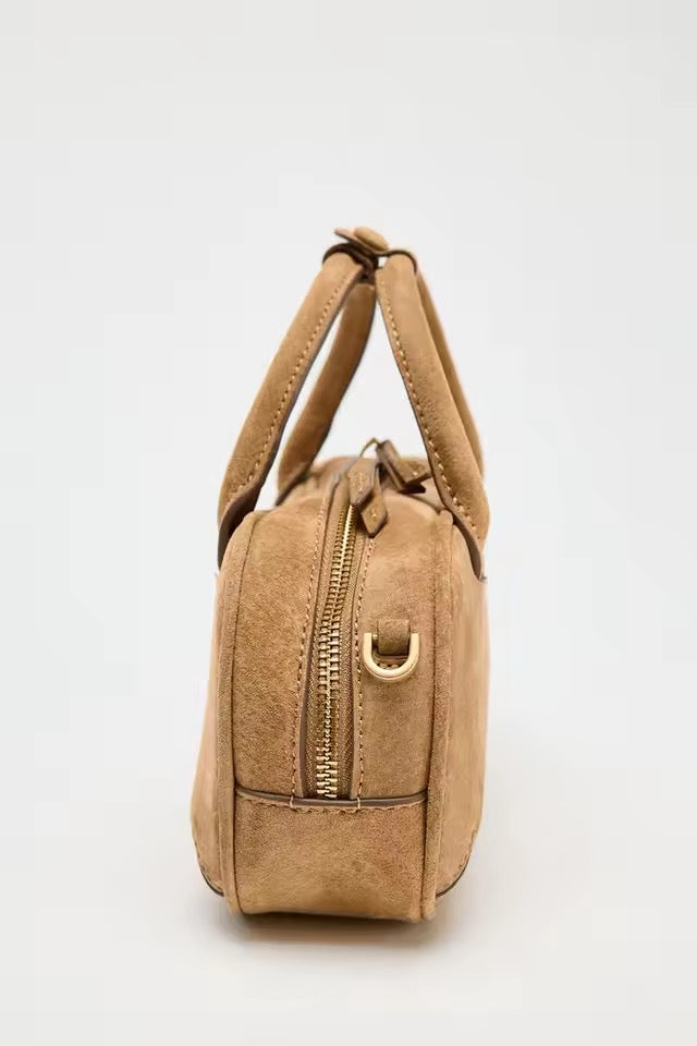 Crossbody Handtasche aus Wildlederoptik