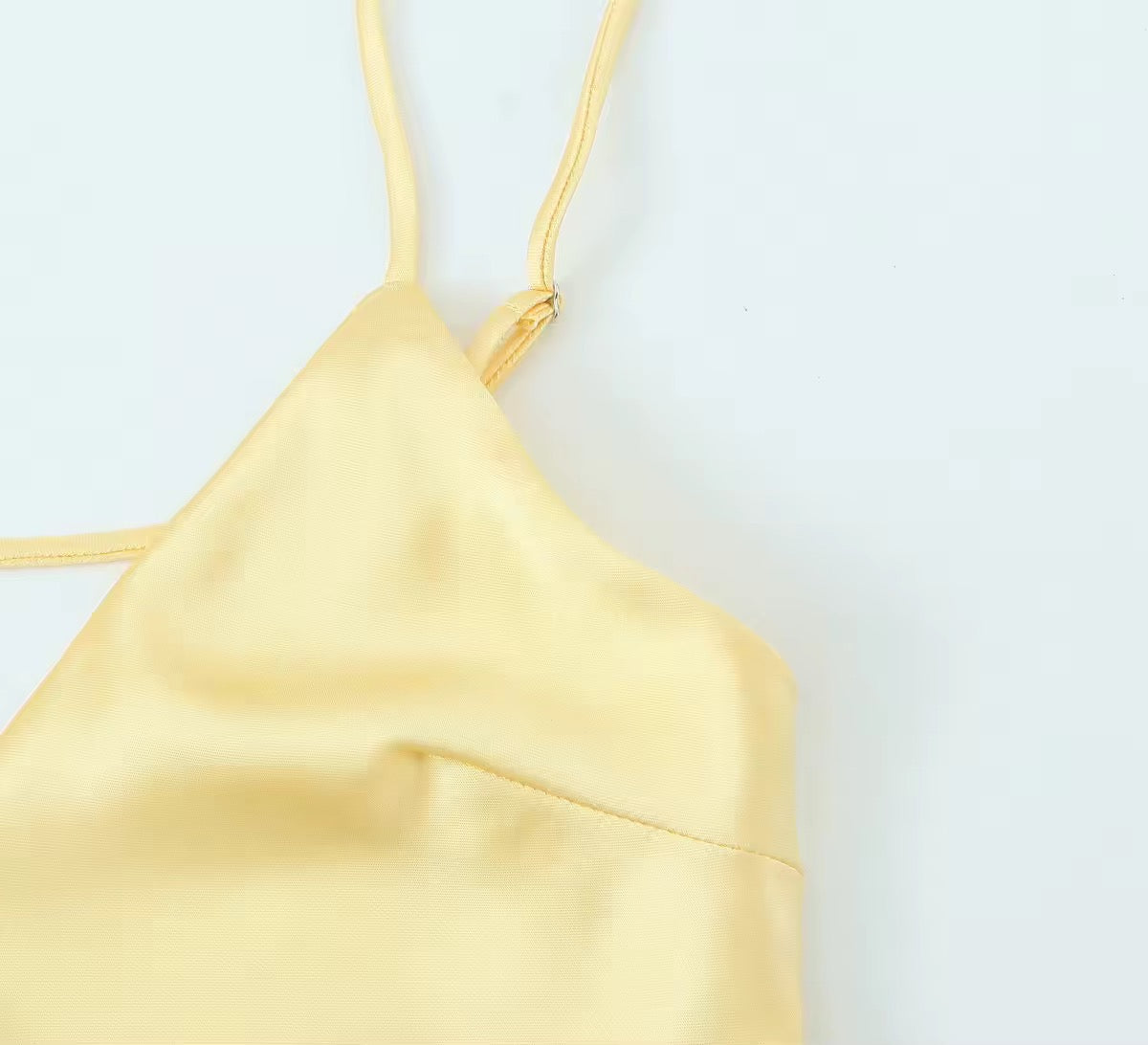 Langes Satin Slip Kleid