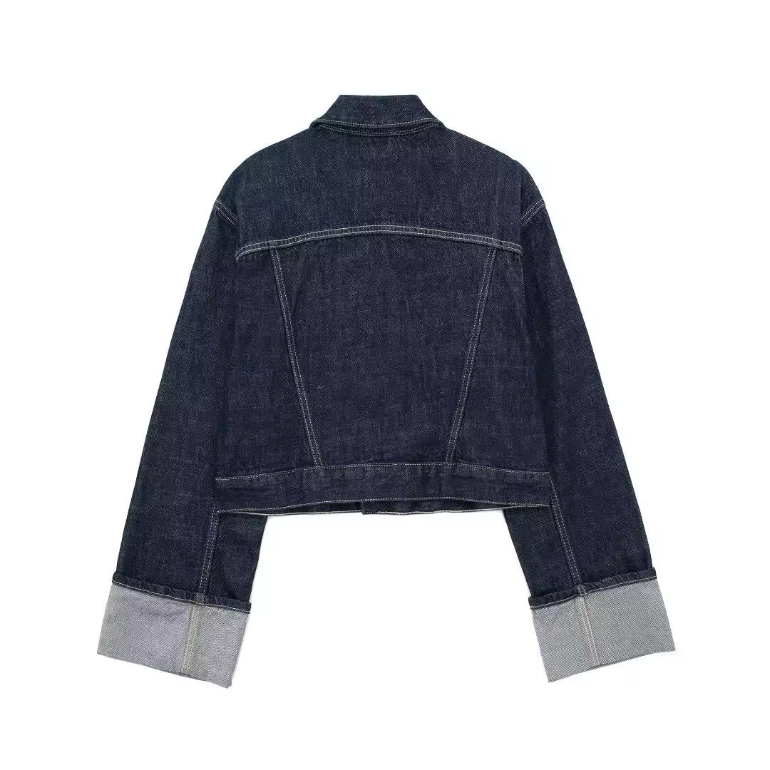 Cropped Denim Jacke