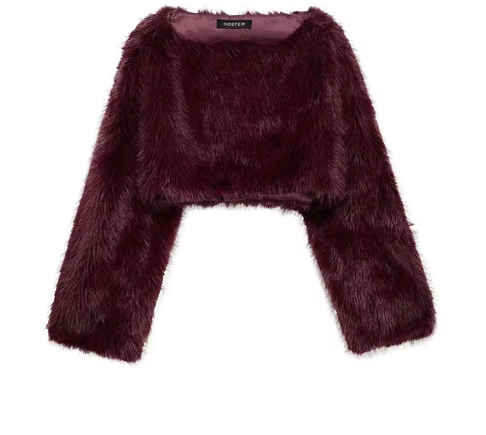 Weicher Kunstfell-Pullover – Eleganz und Komfort