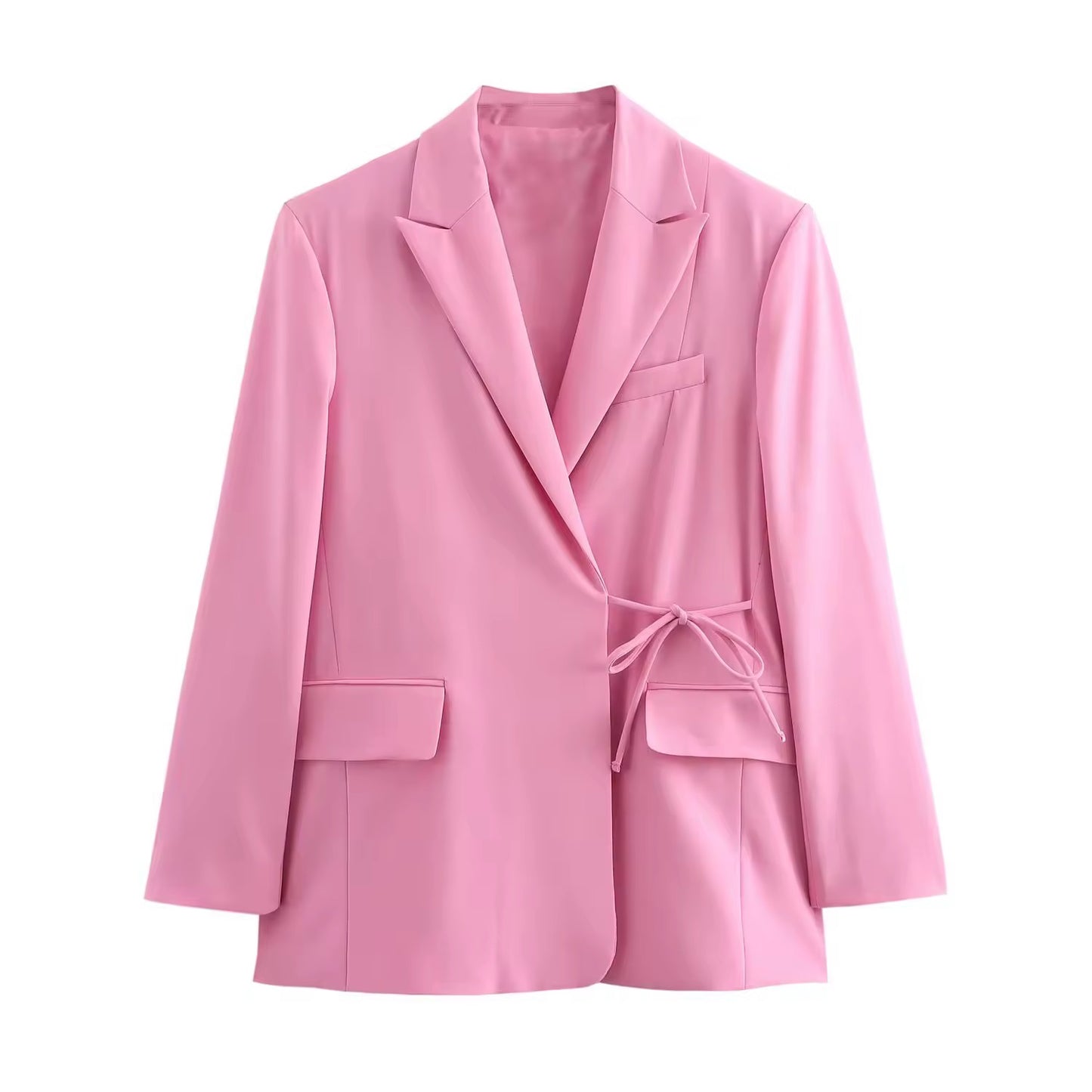 Eleganter Wickelblazer – Rosa