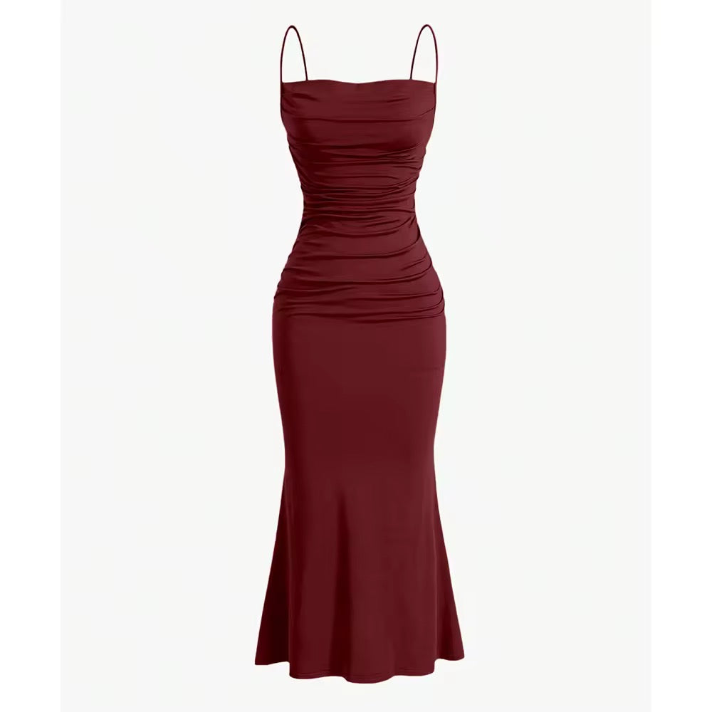 Scarlett Midikleid mit Raffungen