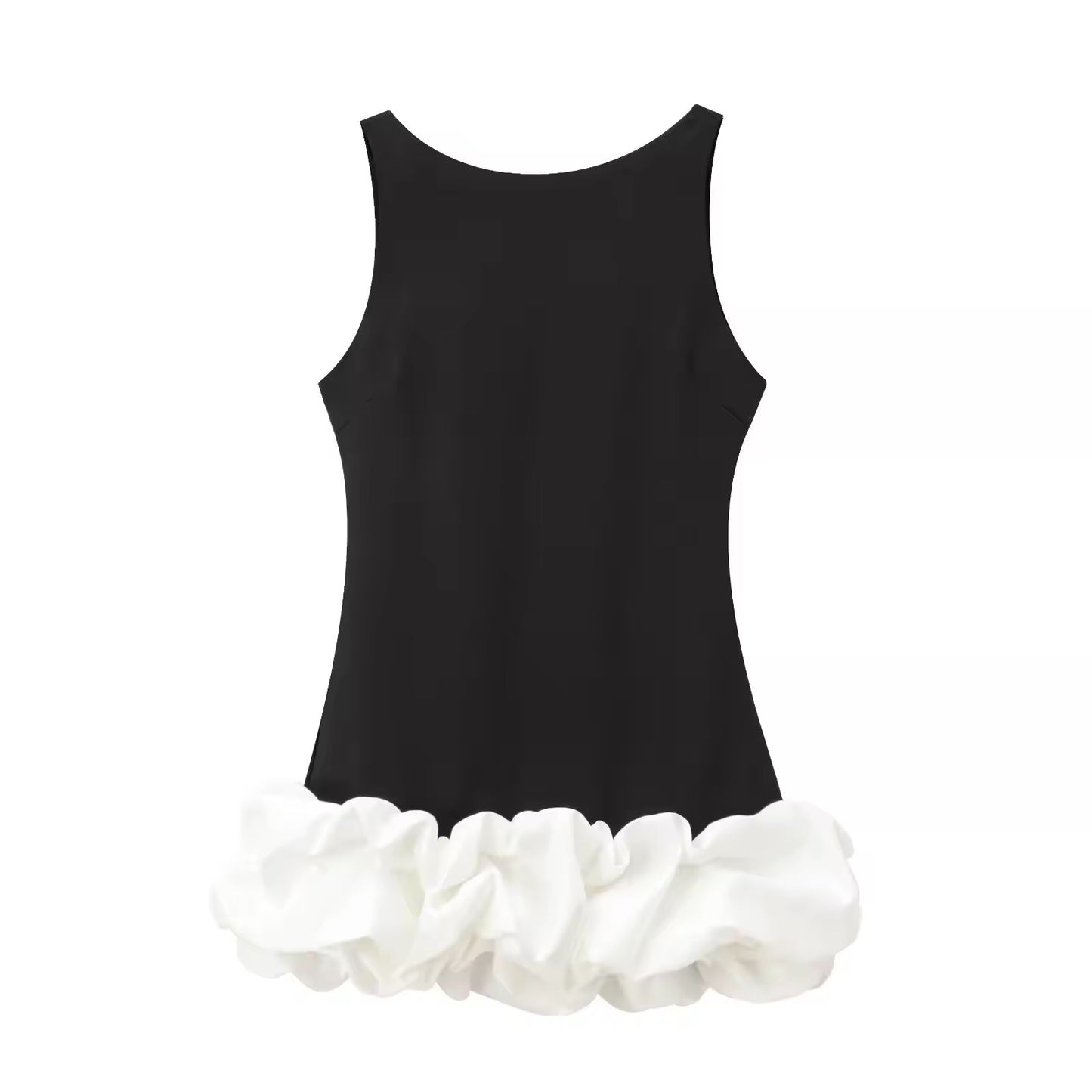mini dress with ruffle details