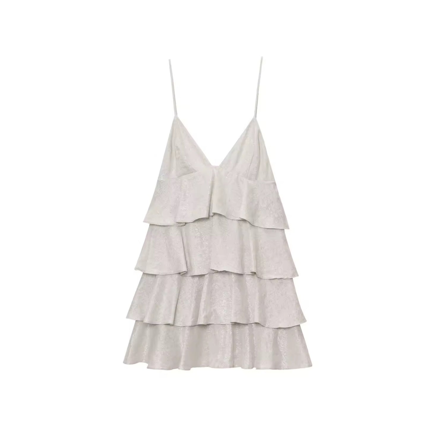 Glitzerndes Rüschen-Minikleid