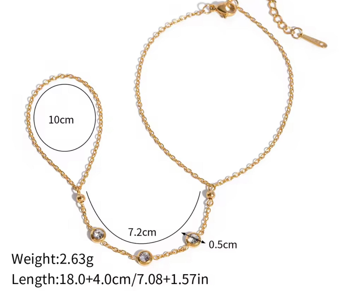 Elegantes Armband “Golden Sparkle“
