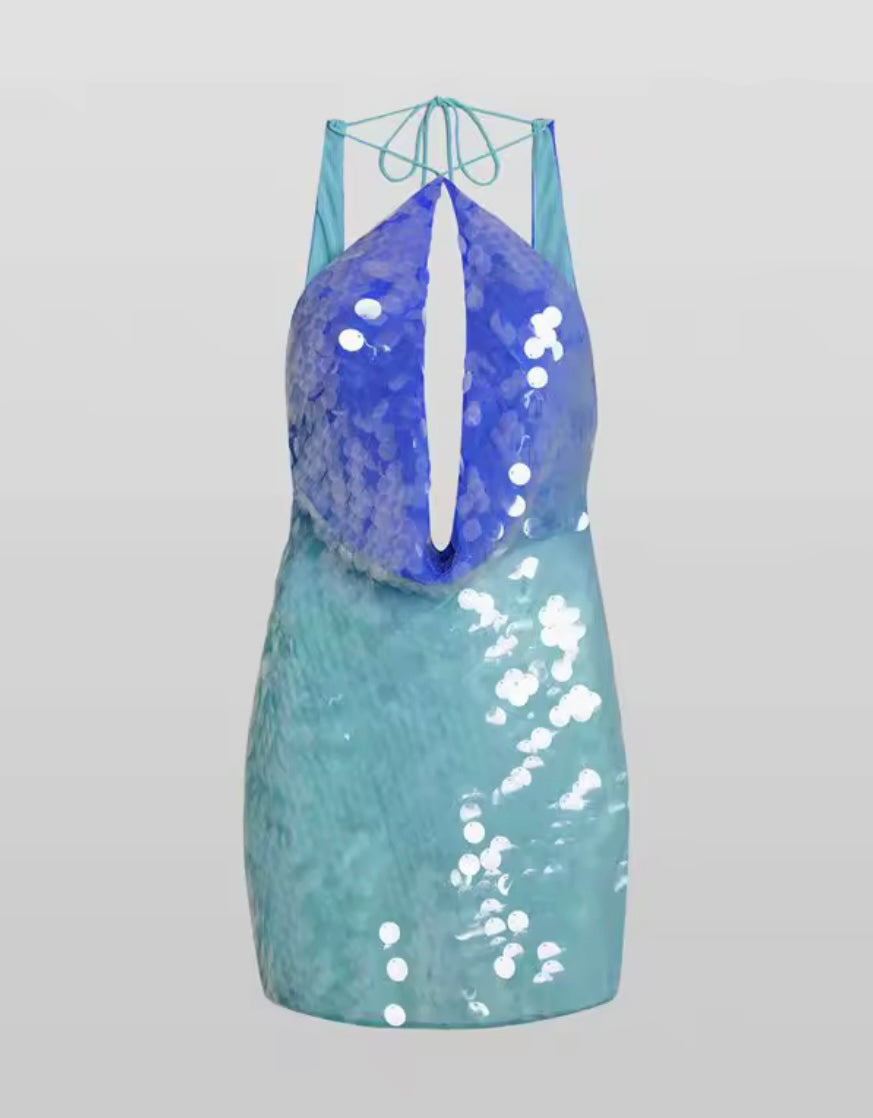 Glitzerndes Paillettenkleid