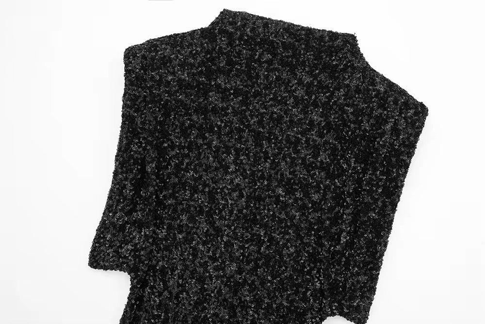 Glittery Sleeveless Bodycon Dress