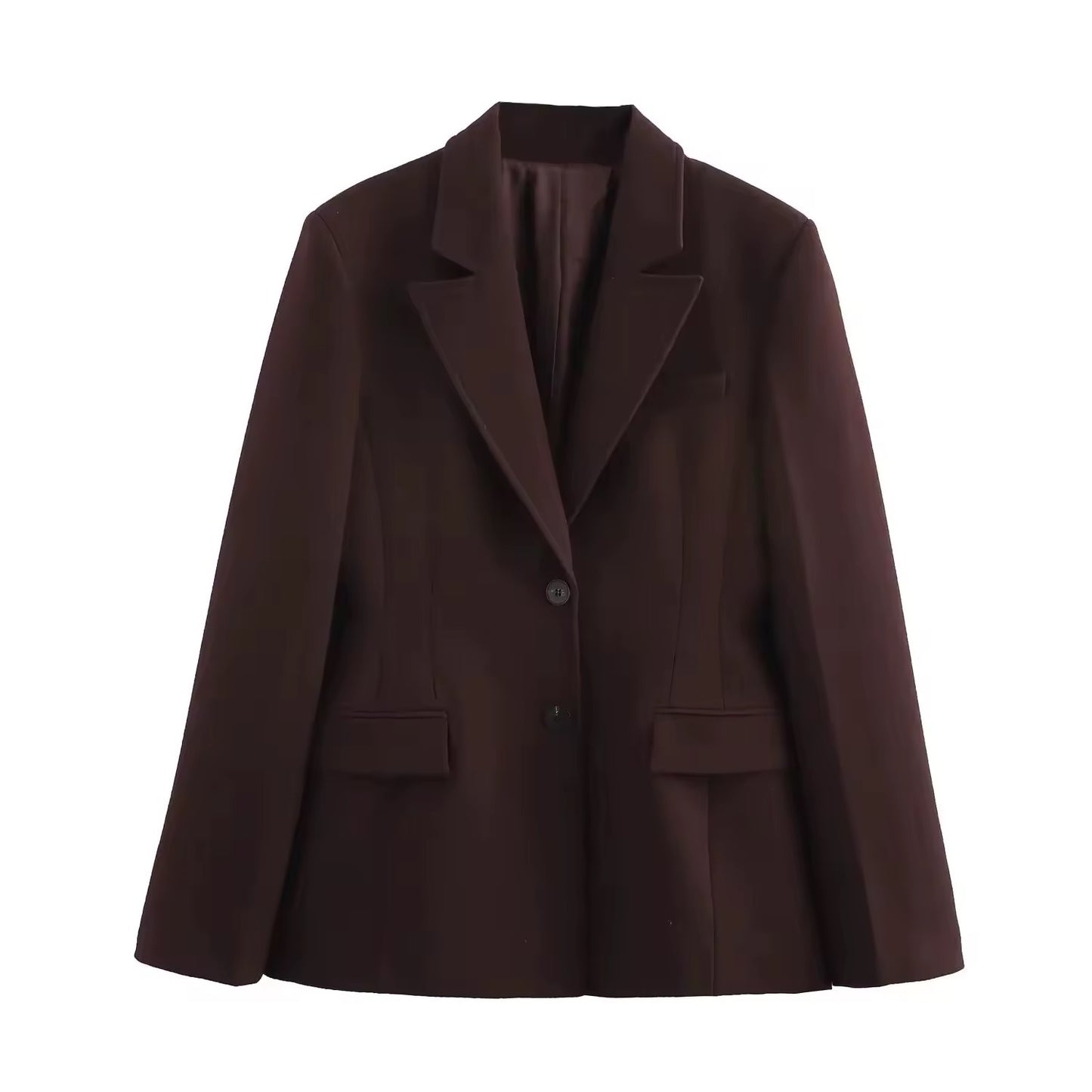 Taillierter Blazer in Dunkelbraun