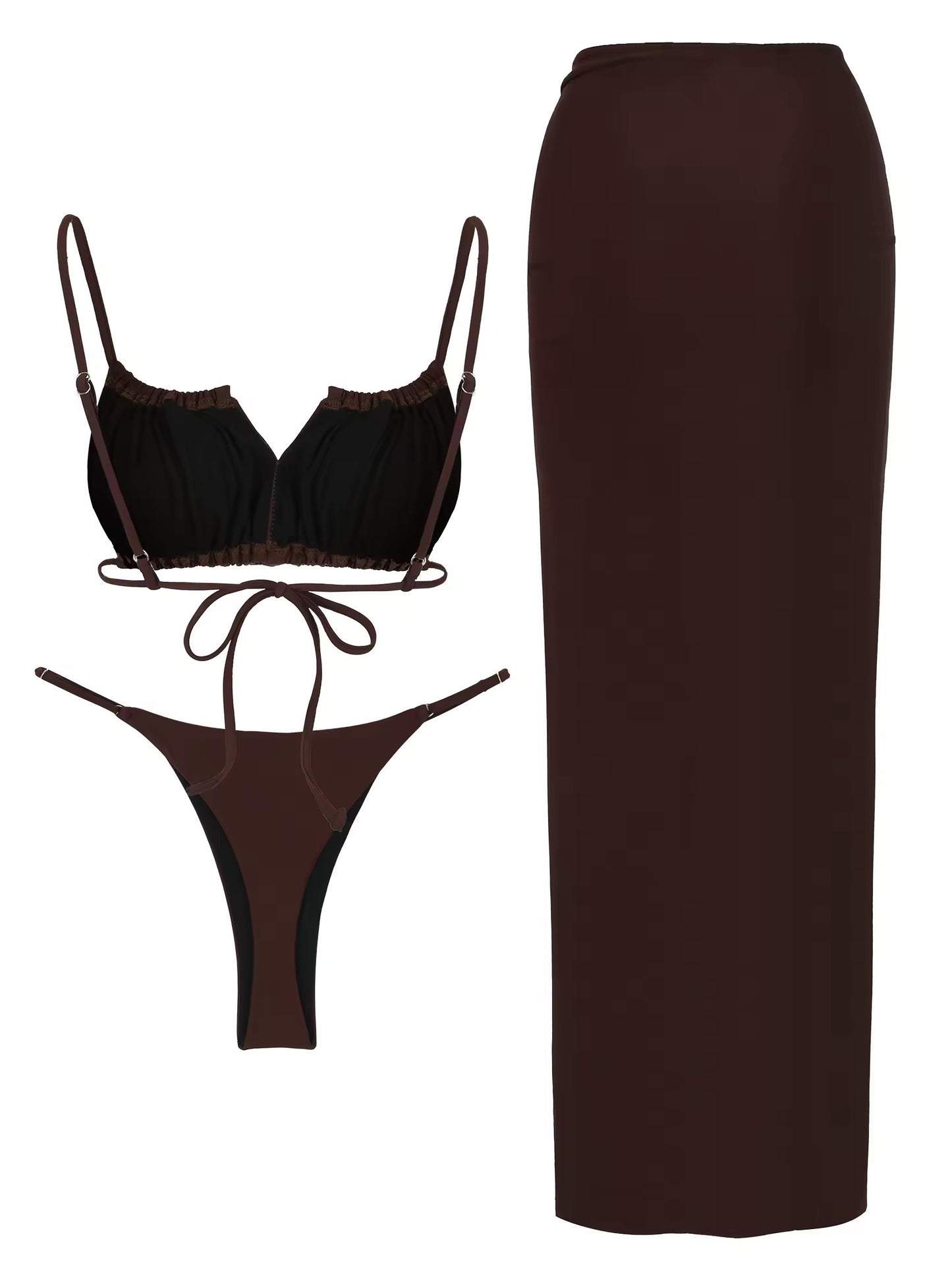 Bikini-Set mit Maxirock