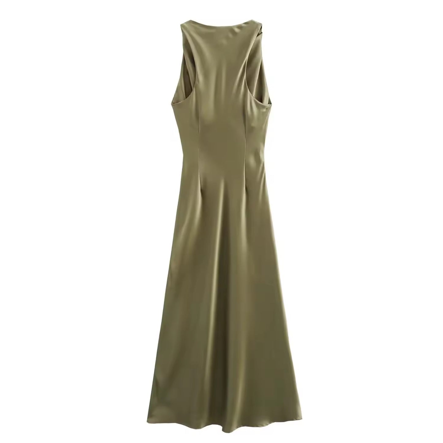 Satin Maxi Kleid “Elegant Drape