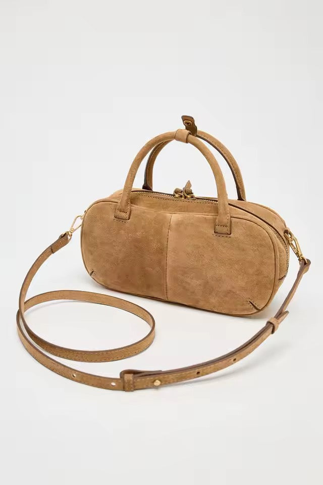 Crossbody Handtasche aus Wildlederoptik