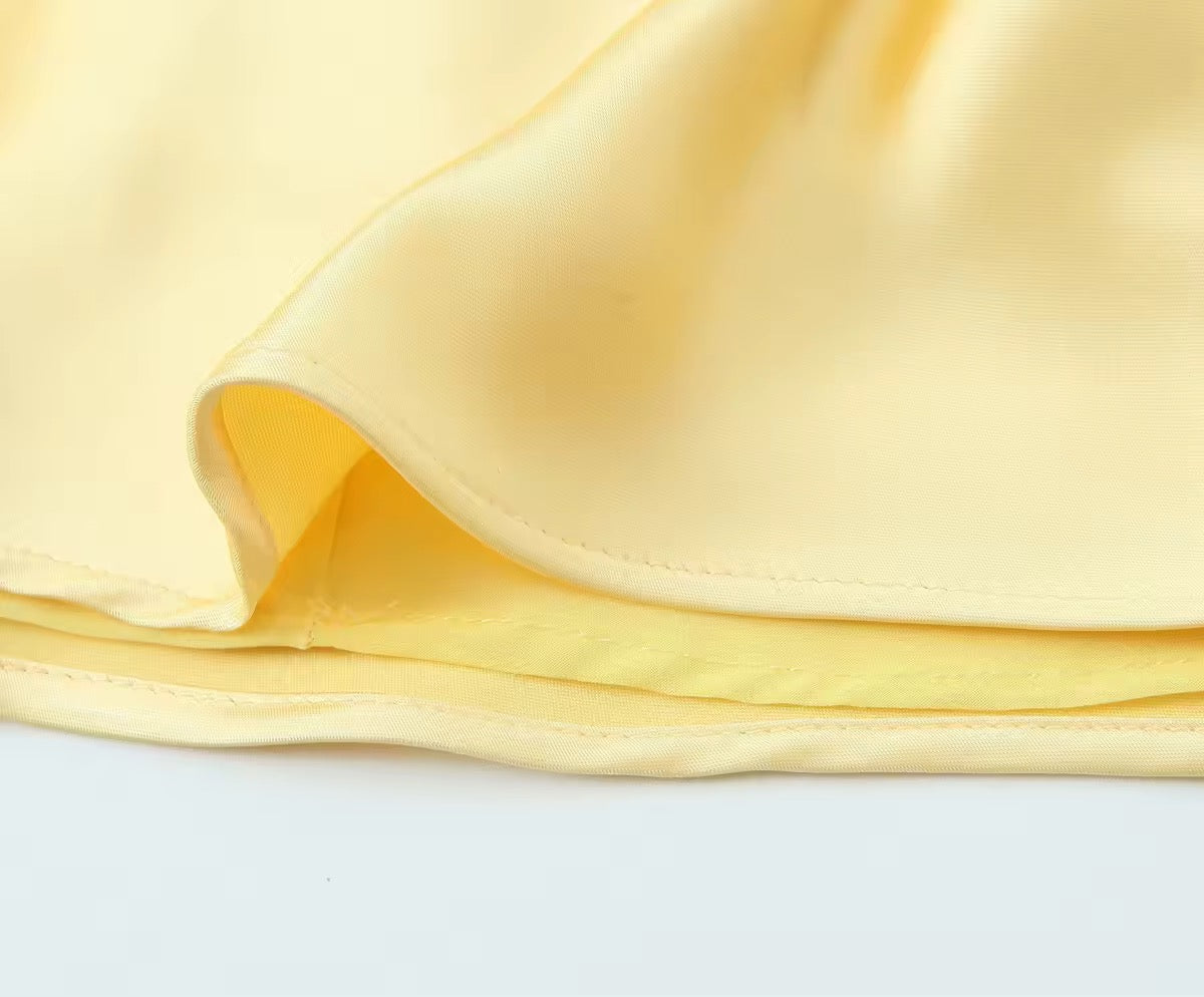 Langes Satin Slip Kleid