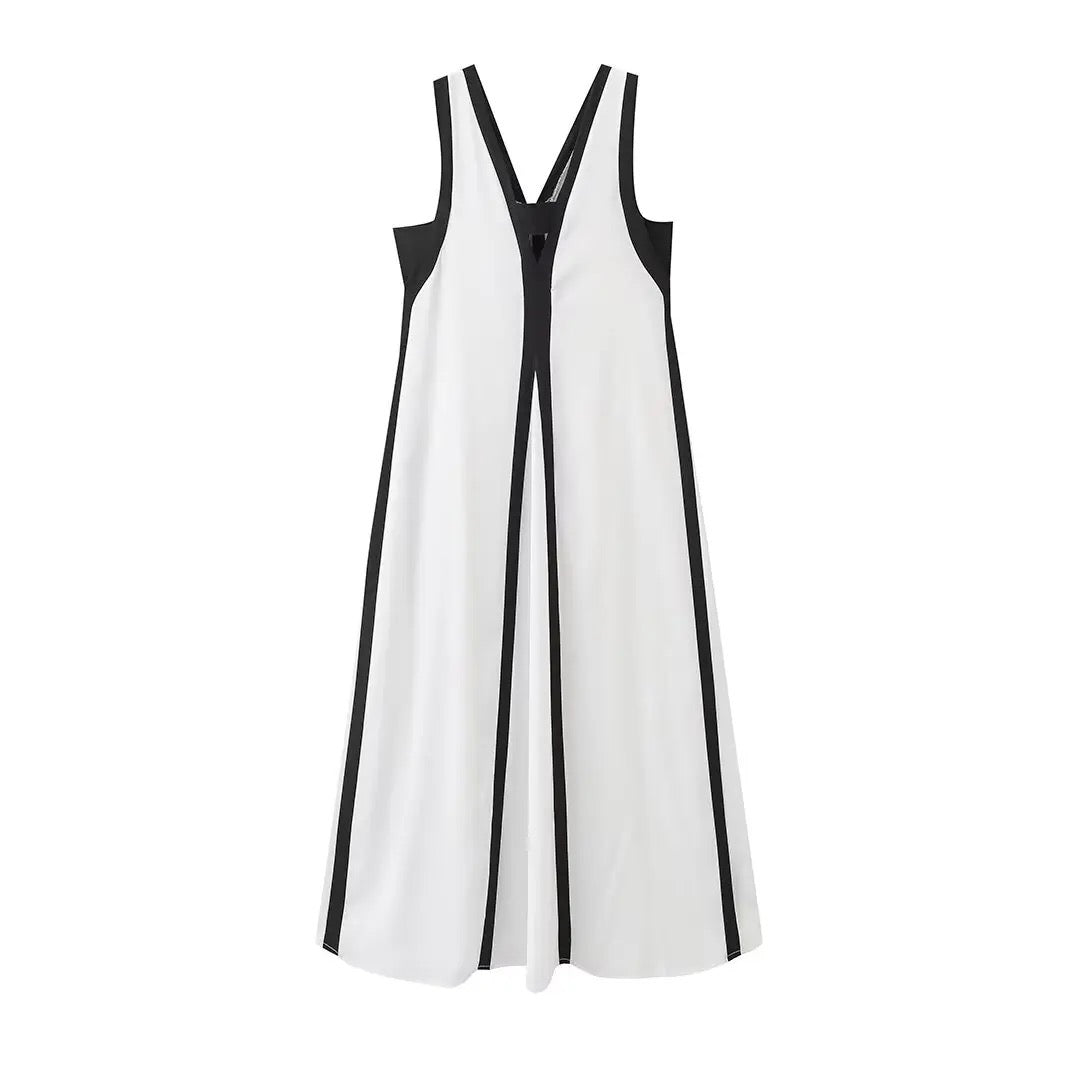 Robe noire et blanche