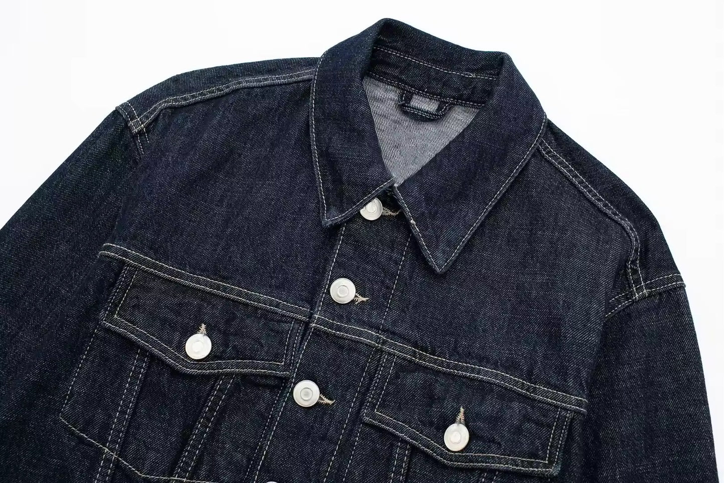 Cropped Denim Jacke