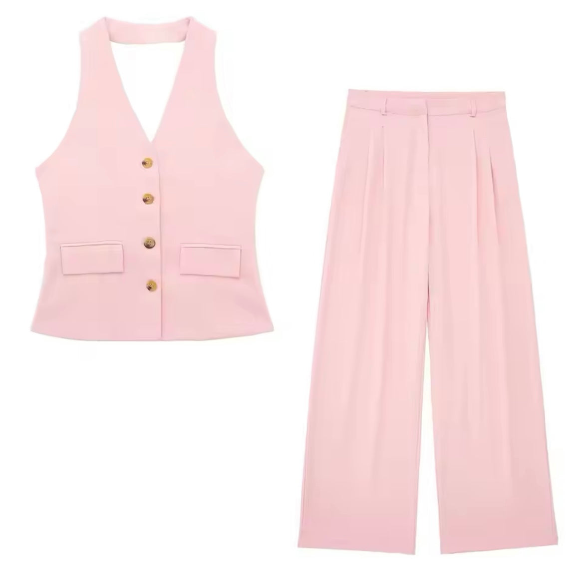 Zweiteiler aus Weste und Hose