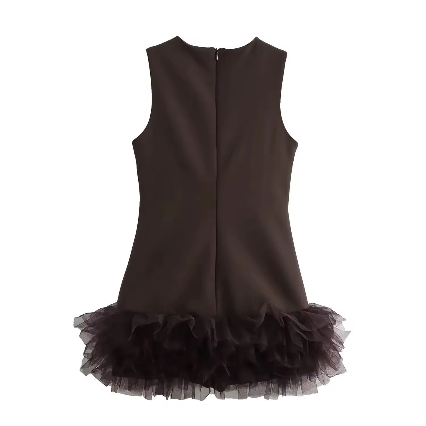 Robe de cocktail élégante avec détails en tulle