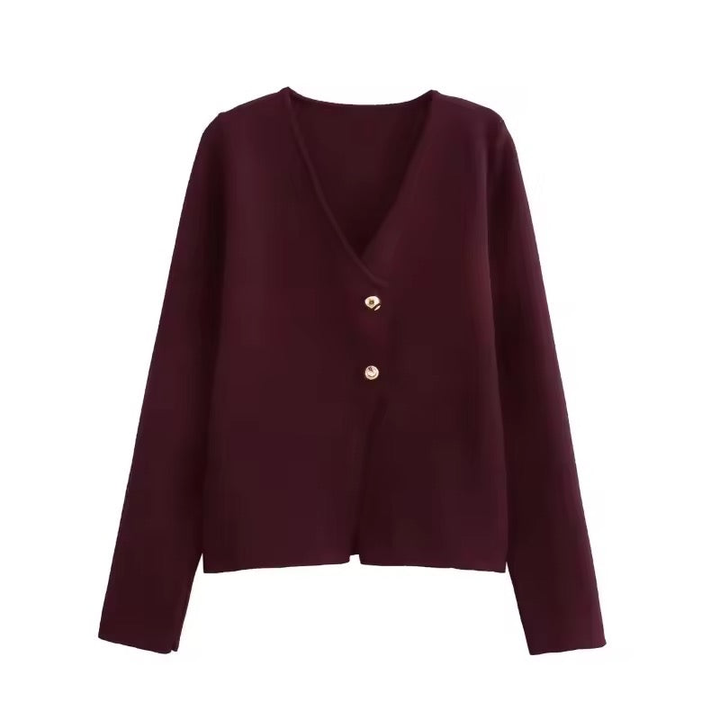 Elegant cardigan with button details