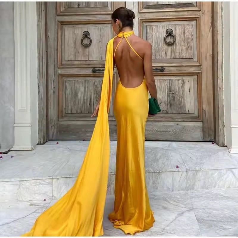 Elegantes One-Shoulder Abendkleid