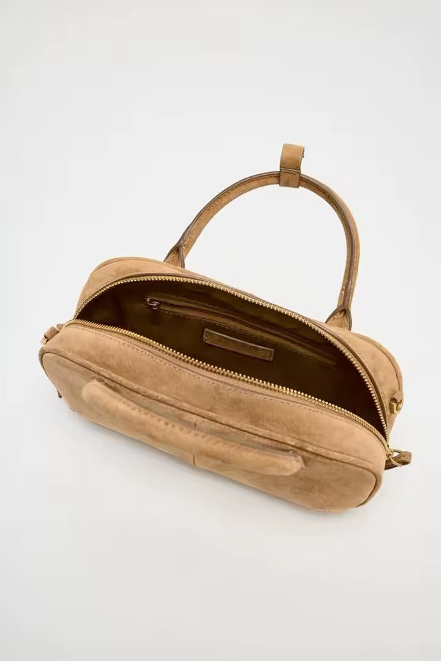 Crossbody Handtasche aus Wildlederoptik