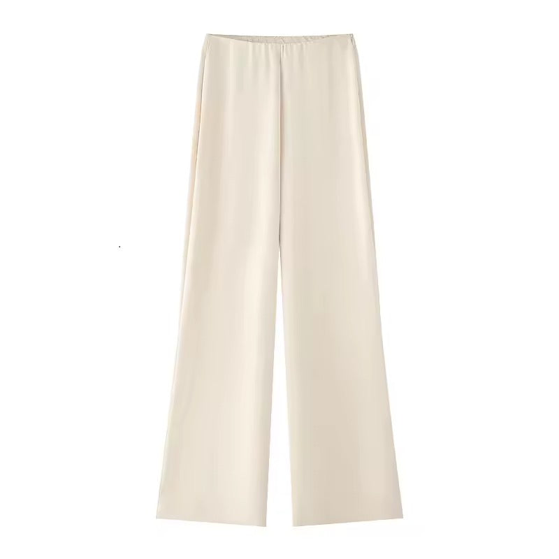 Zweiteiliges Set Bandeau-Top & Weite Hose