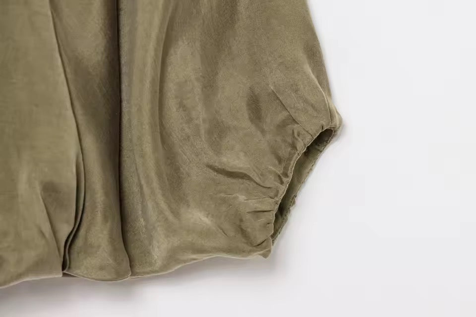 Oversize-Jacke in Seidenoptik