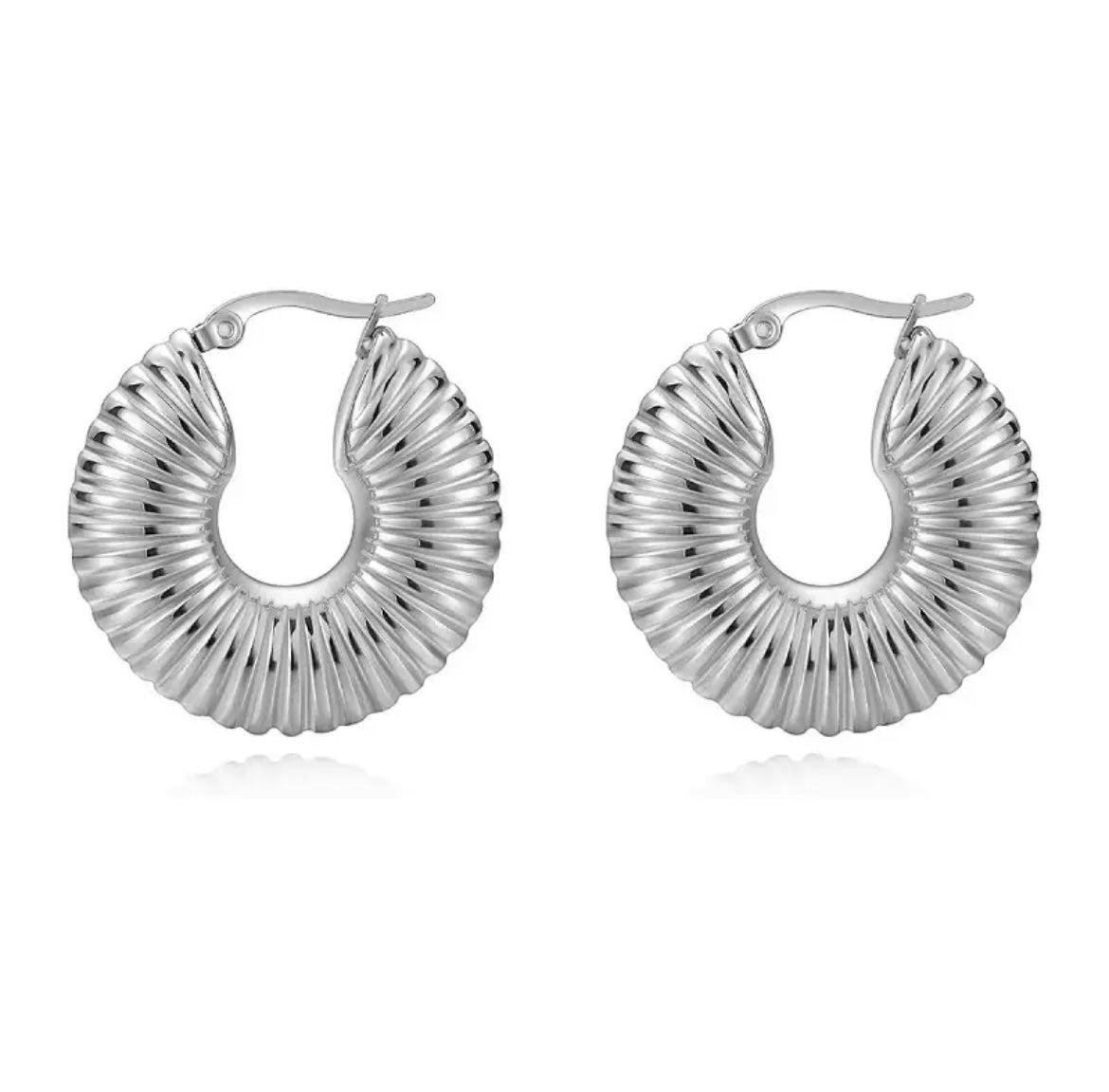 shell hoop earrings