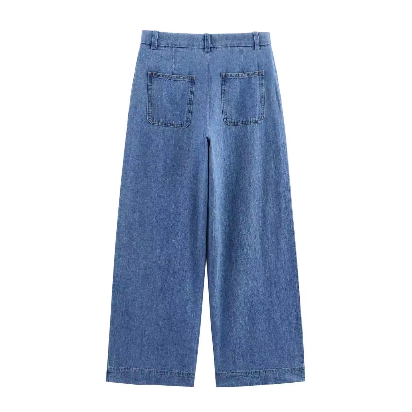 Denim Zweiteiler – Oversized Hemd & Weite Hose