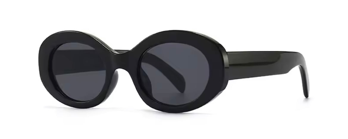 Retro-Sonnenbrille im Leopardenmuster – Rund