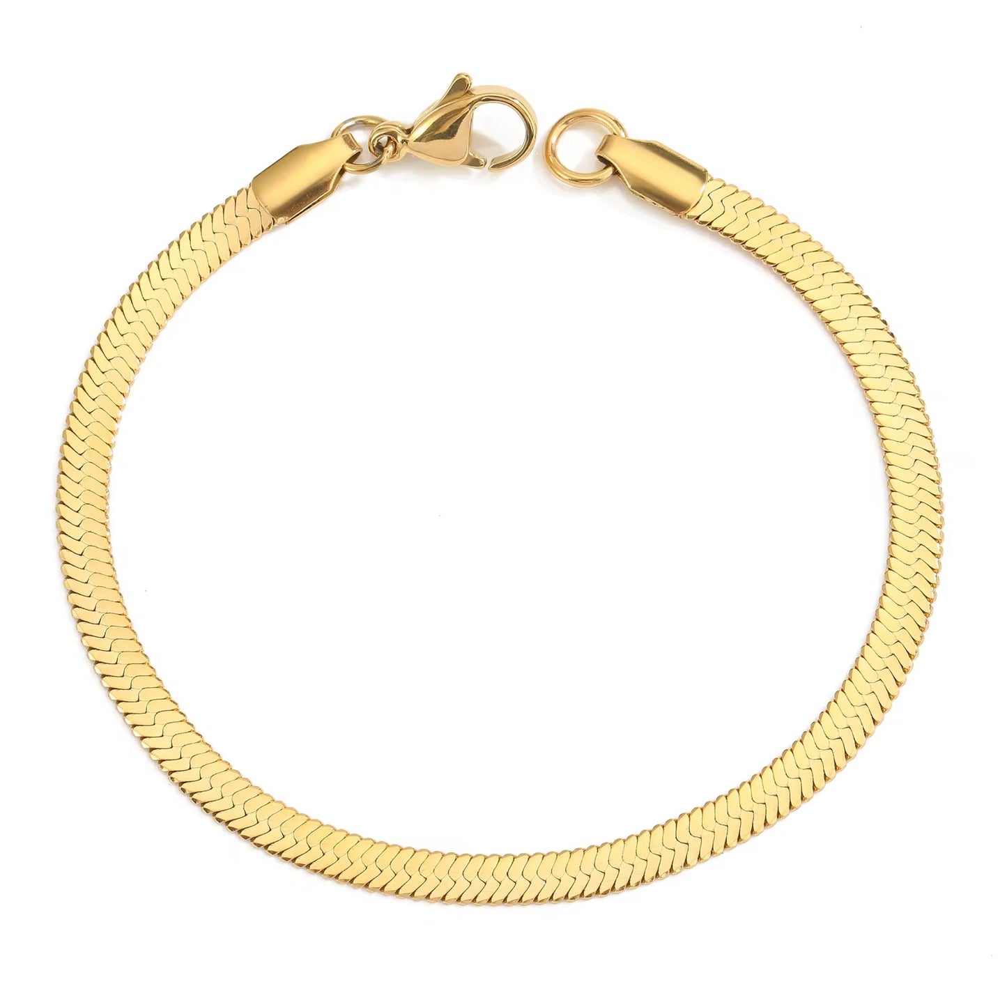 Schlangenarmband aus Edelstahl